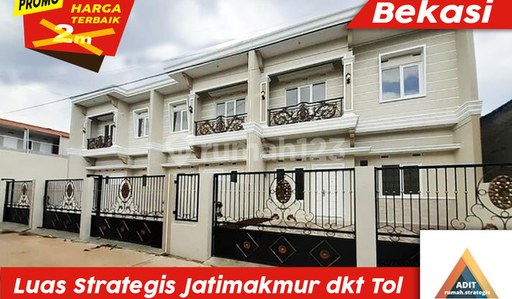 Turun Harga Semifurn Strategis Mewah Bt Merah Luas Jatimakmur Tol