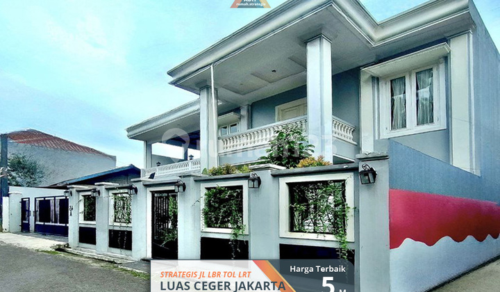 Semifurn Rumah Strategis Hook Luas Jl Lebar Ceger Jakarta Tol LRT
