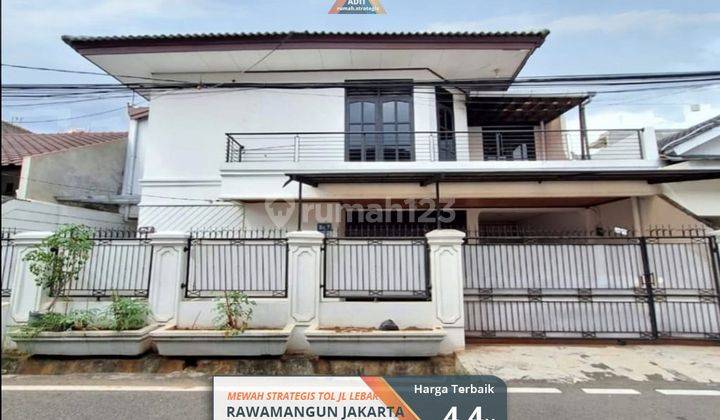 Rumah Strategis Mewah Luas Jl Lebar Rawamangun Jakarta Timur Tol 1