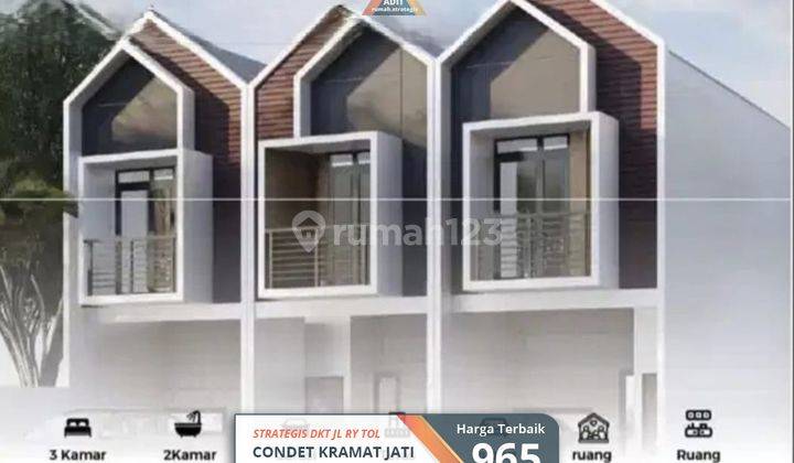 Rumah Strategis Modern Jl Lebar Condet Kramat Jati Jakarta Timur 1