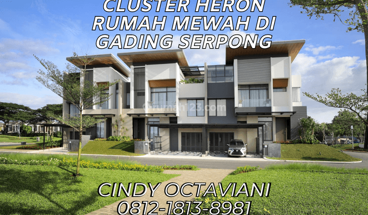 Rumah di Summarecon Serpong Cluster Heron Mewah 3 Lantai Ideal 1