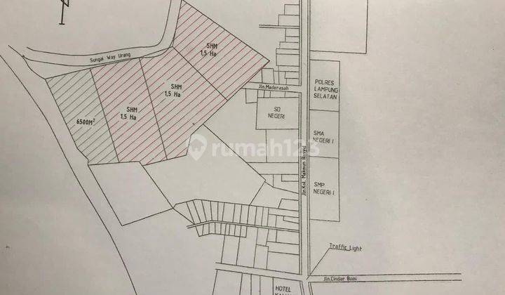 Di Jual Tanah 6.500 m² di Kalinda, Lampung Selatan 3