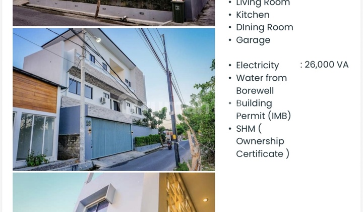 Vila Lantai 3 dengan 9 Kamar Kompleks Hotel di Kerobokan Vila Lantai 3 dengan 9 Kamar Kompleks Hotel di Kerobokan