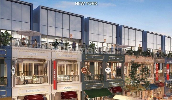 DISEWAKAN RUKO DI MARINA BAY PIK 2 BOULEVARD 4,5x20m²  