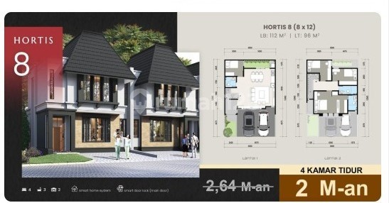 FOR SALE Quick House In Citra Garden Serpong Cluster Hortis Type 8