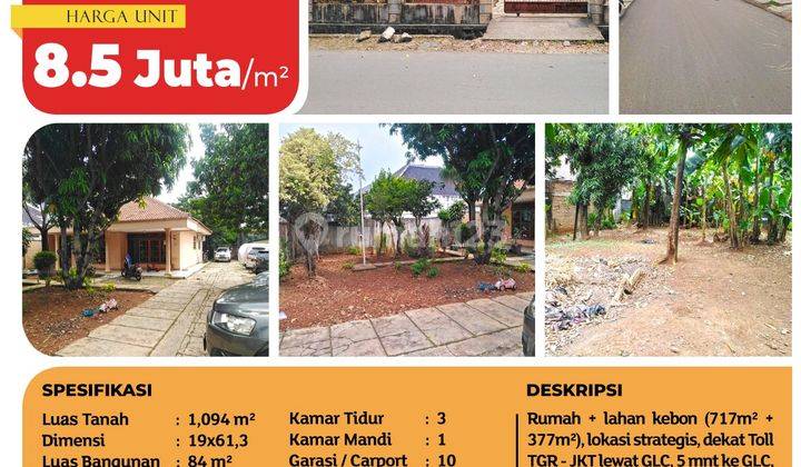 Kavling+ bangunan luas 84m strategis jl.H.Sanusi 1