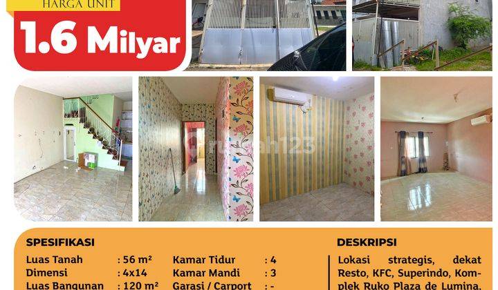 Rumah bagus 3 lantai komplek pintu 1 gate dekat KFC  1