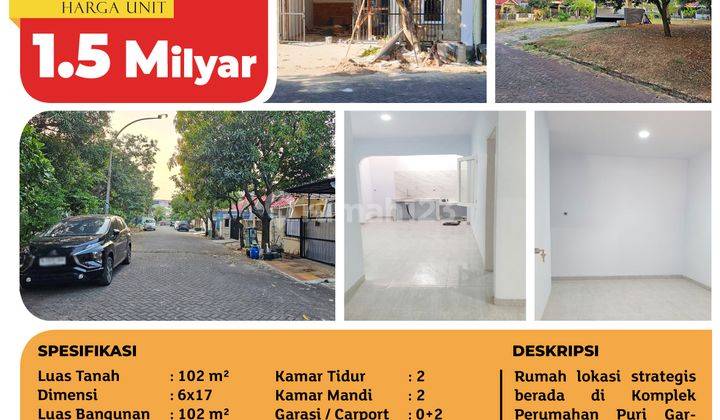 Rumah Puri Gardena, Kalideres, 6x17m², 1 Lt, SHM 2