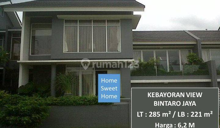 SUPER MURAH. Kebayoran View, Bintaro Jaya. LT:285 Harga Cuma 6,2M 1