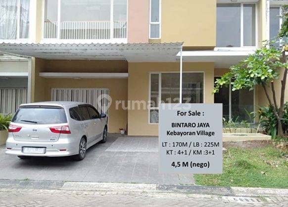 Bintaro Jaya, Kebayoran Village, TangSel. Rmh Cozy 4Lt, Siap Huni 1