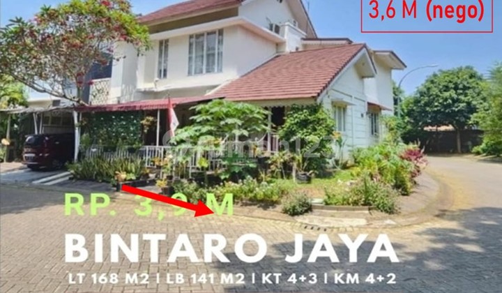 Super Murah. Bintaro Jaya, Emerald. Rmh Hook 2Lt Siap Huni Modern