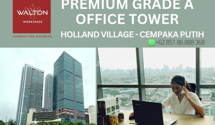 Private Office Murah di Jakarta Pusat di Walton Workspace sdh Termasuk Biaya Service Charge, Listrik, Dan Fasilitas