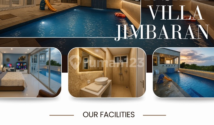 Dijual VILLA MEWAH BARU, FULL SEA VIEW, GWK JIMBARAN - BALI SELATAN.