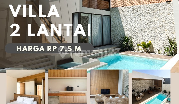 DIJUAL VILLA MODERN STYLE LANTAI 2 LOKASI CEMAGI BADUNG