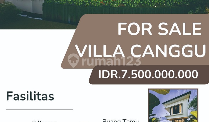 FOR SALE VILLA BRAND NEW BATUBOLONG CANGGU BALI
