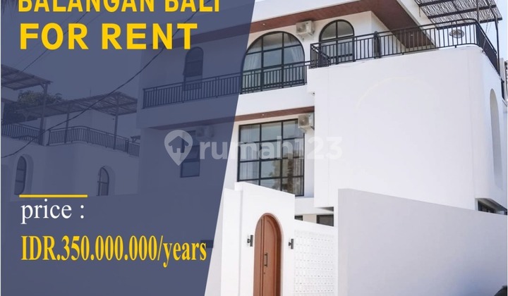 FOR YEARLY RENT 4 BEDROOM BRAND NEW VILLA BALANGAN JIMBARAN BALI 1