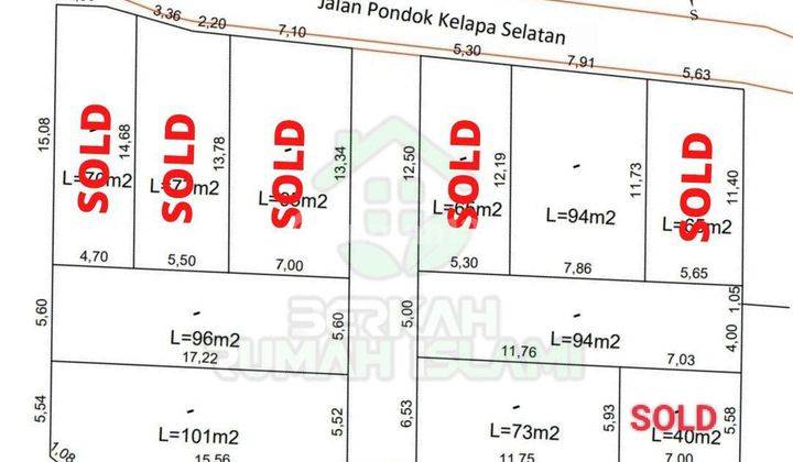 Tanah Kavling Siap Bangun di Lampiri Pondok Kelapa selatan