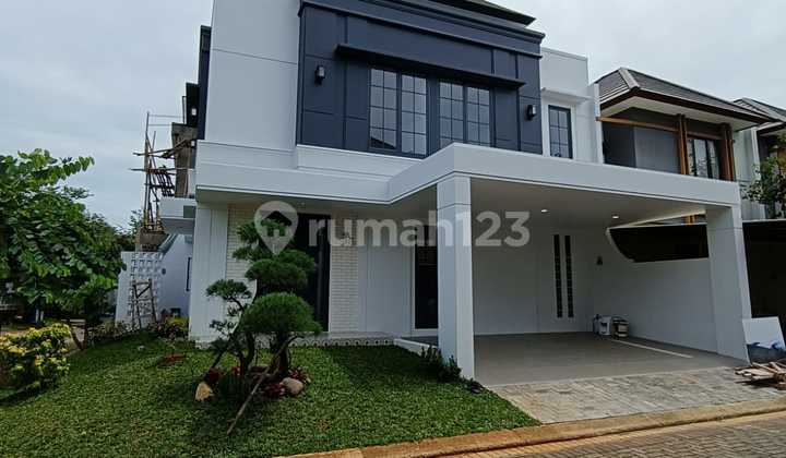 Rumah Brand New Modern Klasik Posisi Hook di Nusa Loka BSD 2