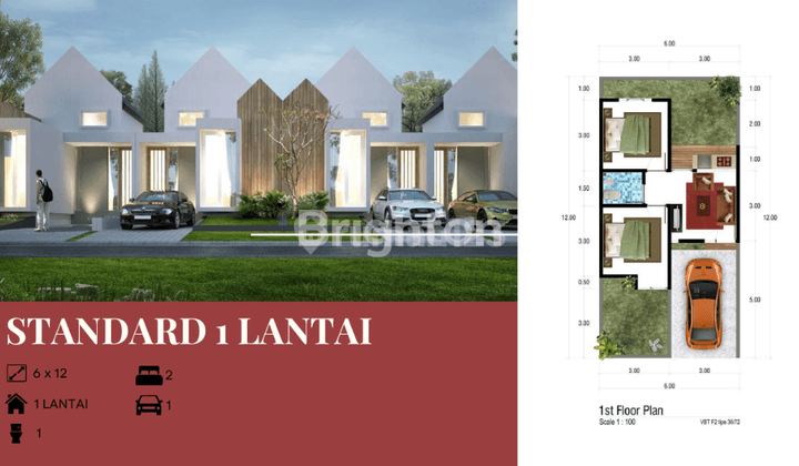 Rumah 1 Lantai  400 Jutaan Lokasi Strategis Di Villa Bukit Tidar Malang 2