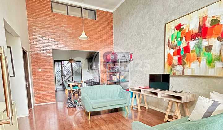 Rumah Desain Industrial Full Furnished Tinggal Bawa Koper Graha Raya