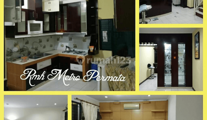 Rumah Metro Permata 2 Lantai, Uk 6x15, Furnished, Murah 2