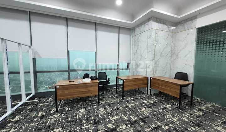 Ruangan Kantor Bagus Siap Pakai dan Semi Furnish di Cempaka Putih Jakarta Pusat