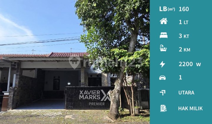 Rumah Bersih Blok Depan PBI Araya Blimbing Malang Siap Huni