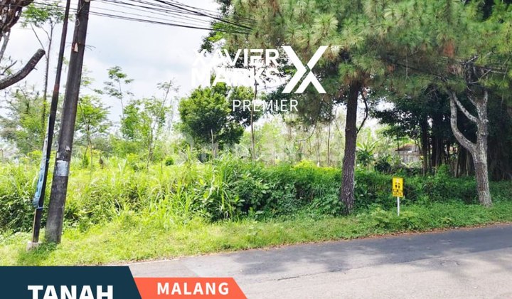 Tanah Luas 600m2 Tepi Jalan di Perum Buring Kedungkandang Malang