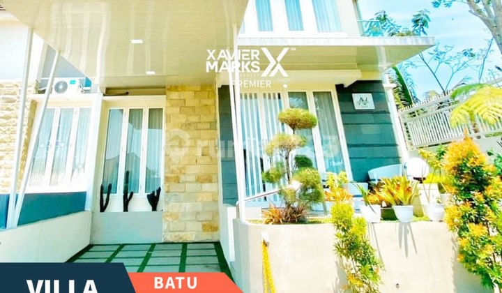 Dijual Villa Cantik Furnished Nyaman Dekat Wisata di Junrejo Batu