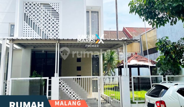 Rumah 2 Lt Furnish Dekat Suhat di Permata Jingga Malang