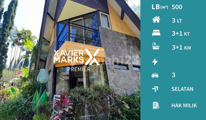 Dijual Villa Aktif Mewah Asri Nyaman di Klub Bunga Batu