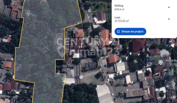 Disewakan Kavling Komersial Dekat Kampung Kecil Jatibening