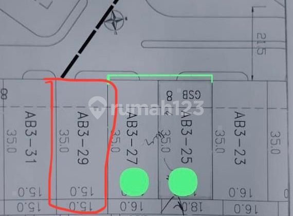 Kavling Imperial Golf Pakuwon Indah Ab3/29 Murah Harga Bawah Pasar