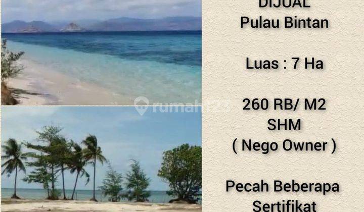 Dijual Pulau Bintan Luas 7 Ha Perijinan Pariwisata 1