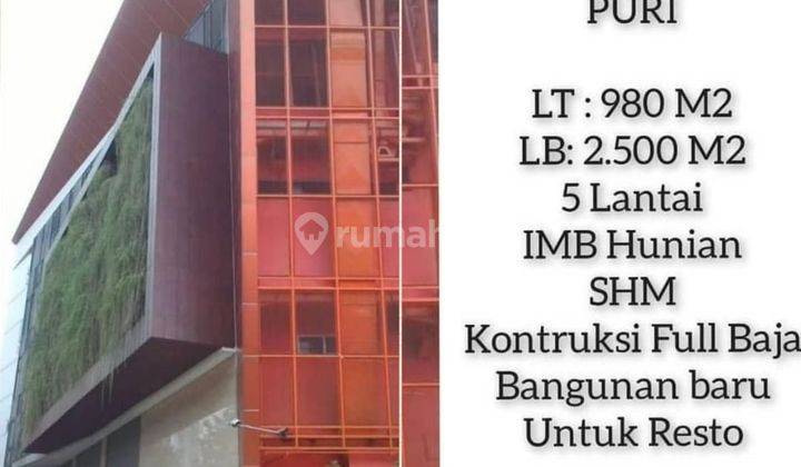 Dijual Gedung Bangunan Baru Kawasan Strategis Puri Jakarta Barat 1