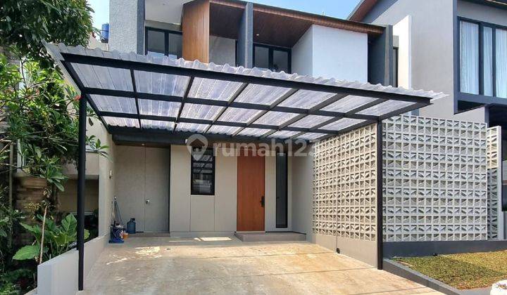 RUMAH SEMI FURNISHED DENGAN KAMAR UTAMA DIBAWAH DI BINTARO JAYA 1