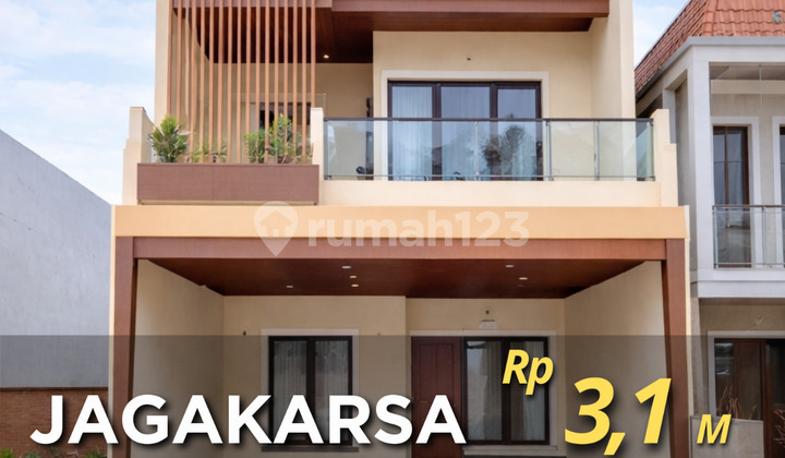 Rumah Bagus Baru Desain Modern Minimalist Siap Huni Dalam Cluster di Jagakarsa