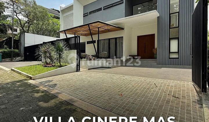 Rumah Mewah Ala Resort Full Furnished Siap Huni Ada Pool Lingkungan Nyaman Asri di Cinere