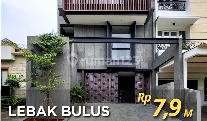 Rumah Baru Desain Modern Minimalis Dalam Cluster Elit Lokasi Strategis di Lebak Bulus