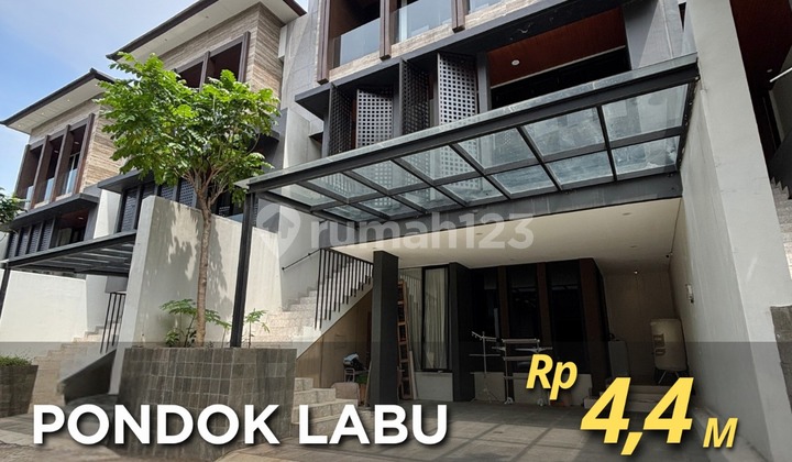Rumah Bagus Siap Huni dalam Townhouse ekslusif Modern Minimalis Full Furnished dekat Tol Andara Pondok Labu Jakarta Selatan