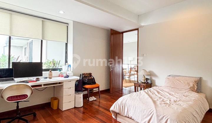 Semi-Furnished Modern Tropical House Ready to Occupy in a Cool, Serene Compound Environment in Kemang 2