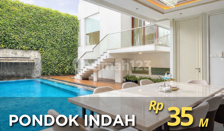 Luxury House Elegant Design Fully Furnished Ready to Live in the Elite Area of Pondok Indah