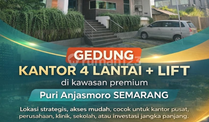 Gedung Kantor 4Lt Puri Anjasmoro Siap Pakai