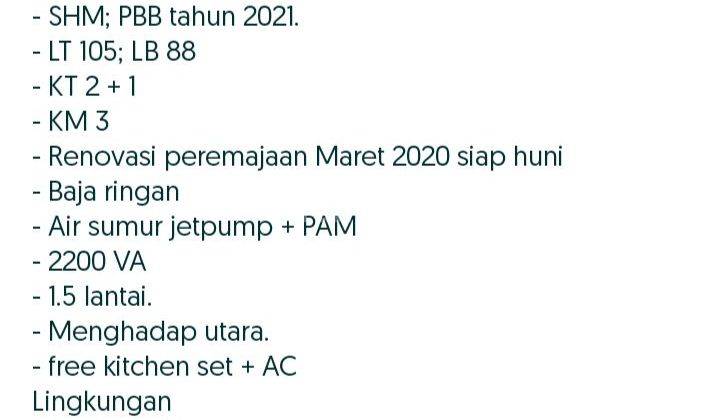 Rumah Asri Di Permata Regency Depok Cluster Ruby  2