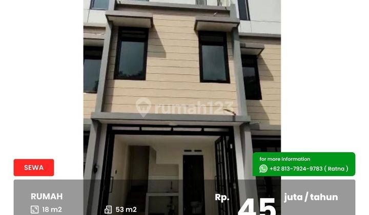 Rumah 3 Lantai Dekat Binus Araya 1