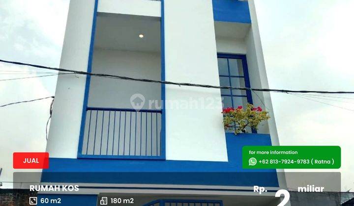 Rumah kos 3 lantai full furnished dekat kampus UMM 3 1