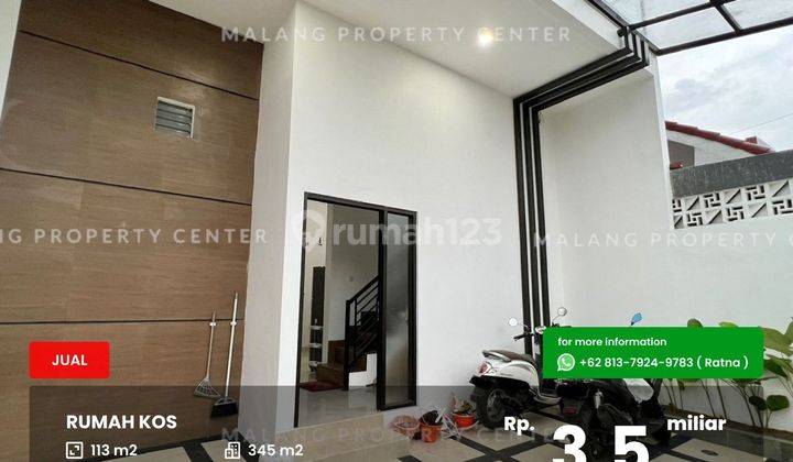 Rumah Kos Aktif 3,5 Lantai Daerah Bunga-Bunga 1