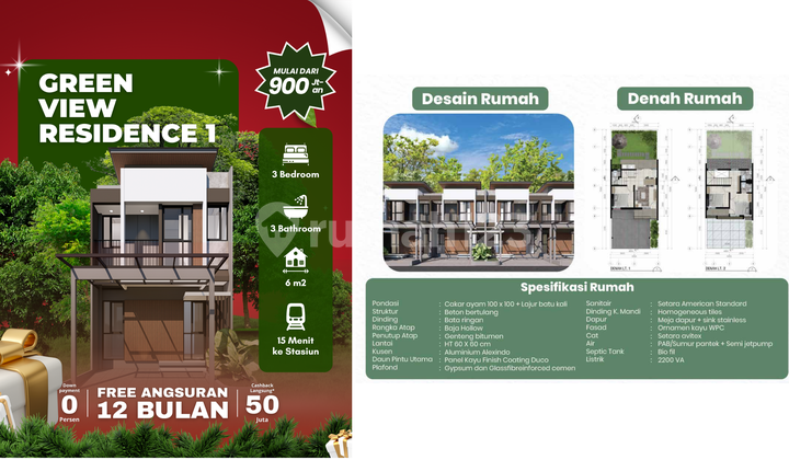 Rumah Bergaya Minimalist Modern di Bubulak 2