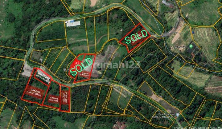 Dijual Tanah di Mengesta, Tabanan, Bali, 7730 m² SHM 1