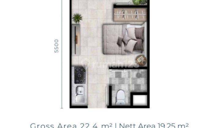 DIJUAL...!!! Apartment Monde City Studio 1